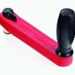 Lewmar 10" Single grip, Locking Winch Handle,  Red with Black Grip