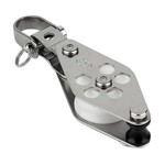 Schaefer Single Block with Front-Side Shackle and Becket 900 lbs  02-13
