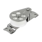 Schaefer Cheek Block with Curved Base, Stainless 1000 lbs 03-30