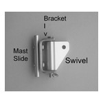 1"  wide Flat Mast Slide for K0800 & K1000  (1/4"-20 Thread)