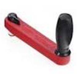 Lewmar 8" Single grip, Locking Winch Handle, Red with Black Grip