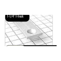 Schaefer T-Track, 1-1/4" x 3/16" (32x5mm), x 12' (3.6m), Silver 40-82-C