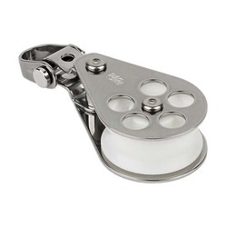 Schaefer Single Stainless Block with Front-Side Shackle 1000 lbs  03-03