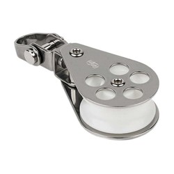 Schaefer Single Stainless Block with Swivel Shackle 1000 lbs  03-05