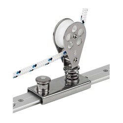 Schaefer Jib Lead Block Spr. Loaded/Lined Slide/Alum. 1000 lbs  03-86