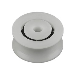 Sheave, 1 1/16" (27mm)OD, Nickle Plated Brass