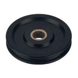 Schaefer Sheave, 4"(102mm) OD, Aluminum, Wire 62-230-BW
