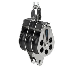 to 1/2" line, 2250 lbs  Schaefer Triple Stainless Block with Becket to   705-95