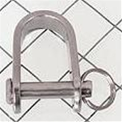 Schaefer 3/16" Stamped "D" Shackle. Lightweight, S.S. shackle with a safe working load of 1250 lbs. 93-31