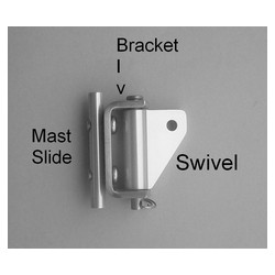 1/2" Wide Flat Mast Slide (#10-24 Thread)